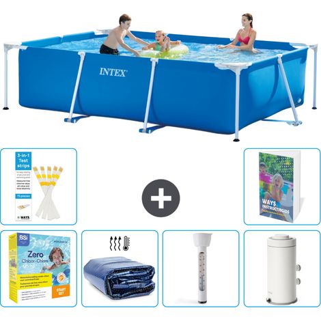 Intex Piscina con estructura Rectangular - 300x200x75 cm - 7-piezas  S10