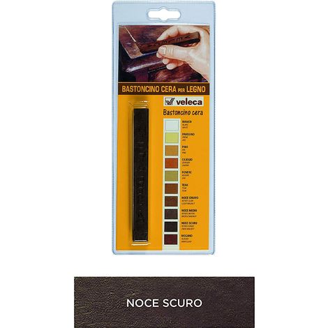 Bastoncino Cera per Restauro e Manutenzione Legno VELECA - Noce Scuro (1/3)