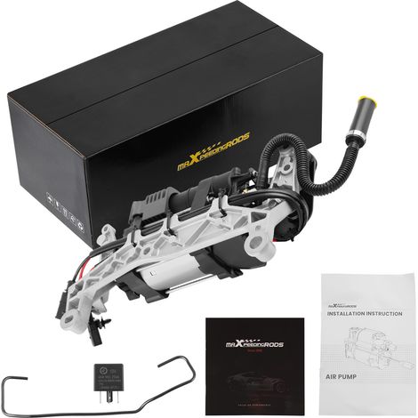 Air Suspension Compressor W/ Bracket For Porsche Cayenne 92A 2011-2018 + Relay (1/5)