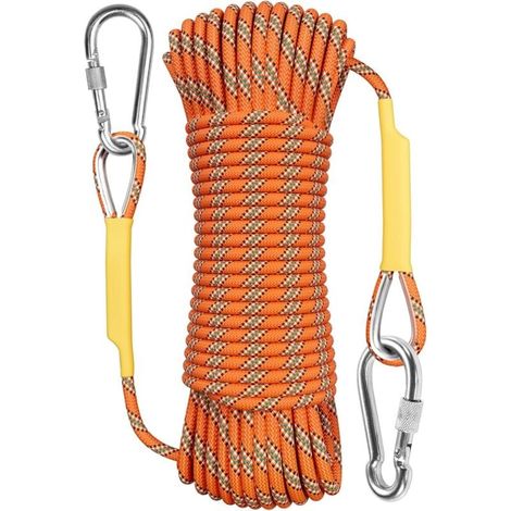 Corde d'escalade extérieure de 10 mètres (32 pieds), corde d'escalade statique, corde d'évacuation, équipement d'escalade sur glace, parachute de sauvetage incendie. (1/4)