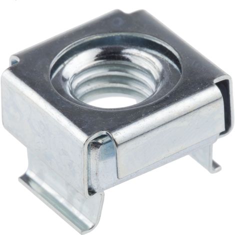 Écrou-cage, Acier, M8, Découpe panneau 12.8 x 12.8mm ( Prix pour Sachet de 50 ) (1/2)