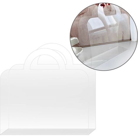 Caja de PET transparente para flores frescas, bolsa de seda de 50 piezas S (1/5)