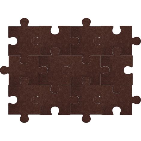 12 Sound-Dampening Foam Wall Panels, Self-Adhesive, Mosaic Wall Decor, Coffee, 20 x 30 cm (1/5)