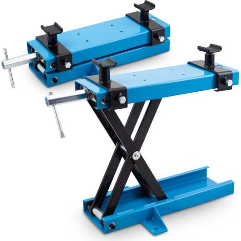 Bituxx Motorrad Heber Hebebühne Montagebock Scherenheber Montageständer Lift mit Bodenfixierung bis 500kg (1/5)