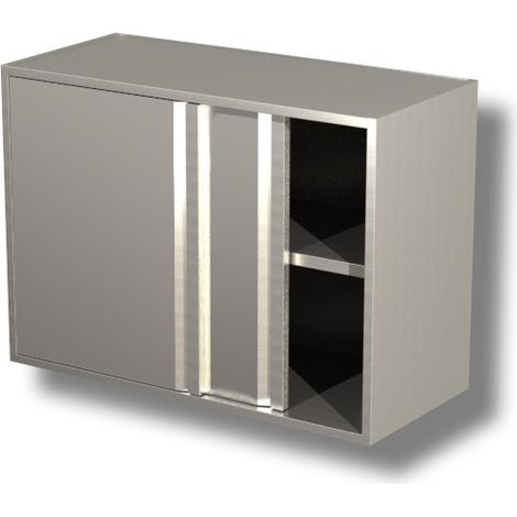 Armoire murale 1 etagere avec portes coulissantes - H 650 mm - Ristopro