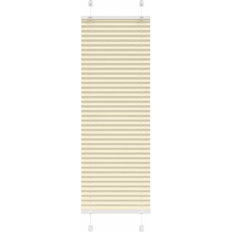 Plissee Creme 40x100 cm Stoffbreite 39,4 cm Polyester