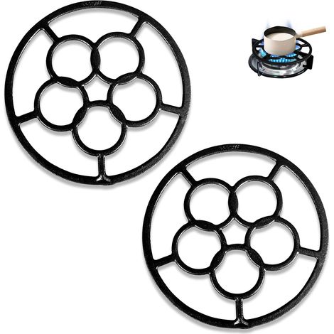 anneau de travail pour cuisinière à gaz, réducteur de brûleur en fonte pour cafetière, support pour le (1/5)