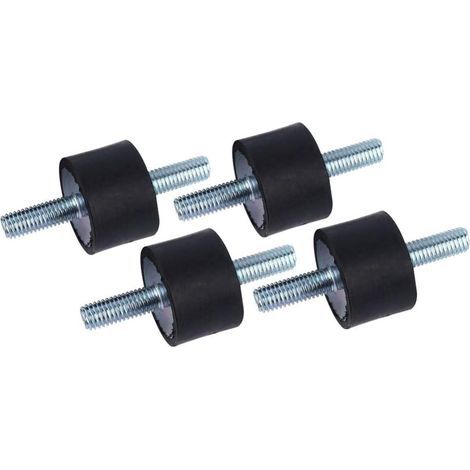 4pcs Supports d'Isolant Anti-Vibration, M8 30 x 20 Isolateur en Caoutchouc Anti-Vibration Monte l'Amortisseur de Pompe à Compresseur d'air avec Vis (1/5)