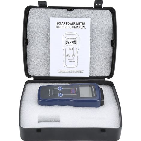 Compteur numérique SM206 pour mesure de rayonnement solaire, testeur de puissance lumineuse, instrument de détection d'irradiance pour panneaux photovoltaïques (1/5)