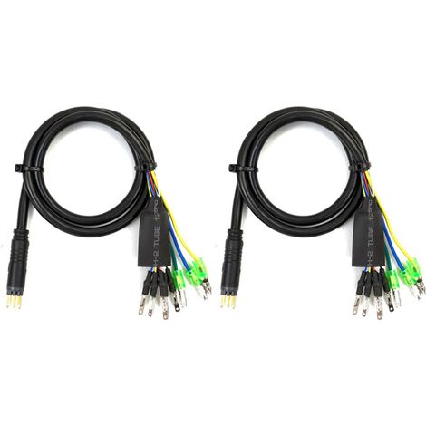 piezas de cable de extensión convertidor de motor de 9 pines para bicicleta eléctrica de 60 cm, conector impermeable para Bafang (1/2)
