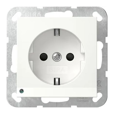 Gira Toma SCHUKO Luminaria LED + SP System 55 Blanco puro m [417027], 4170 27