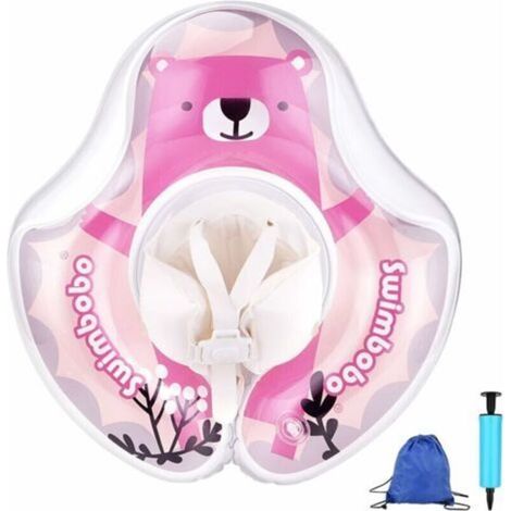 Bébé Siège De Piscine, Flotteur Gonflable pour Enfants Bague De Natation Flottante,Enfants Bébé Siège De Piscine Réglable, Nager Piscine Jouet pour L'âGe de 6-30 Mois Enfants en Bas âGe Rose (1/5)