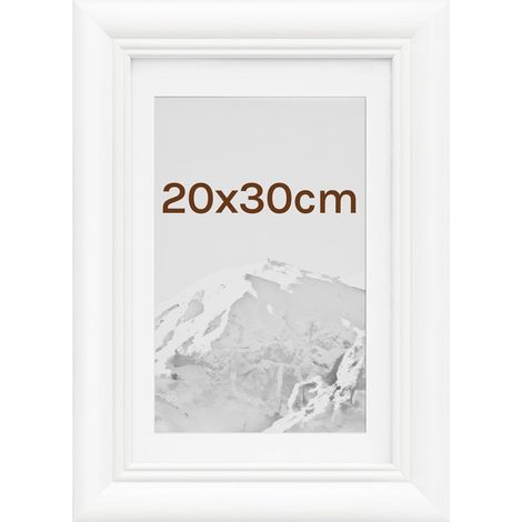 WOLTU 1x Cornice Foto da tavolo da muro 20x30cm, Bianco
