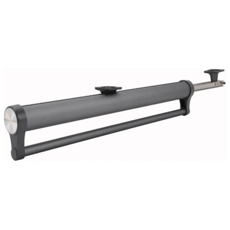 QORVA-(Gris, 292 mm) Tringle à vêtements télescopique pour armoire, tringle à vêtements réglable en alliage d'aluminium robuste, tringle à vêtements télescopique, gain de place de rangement