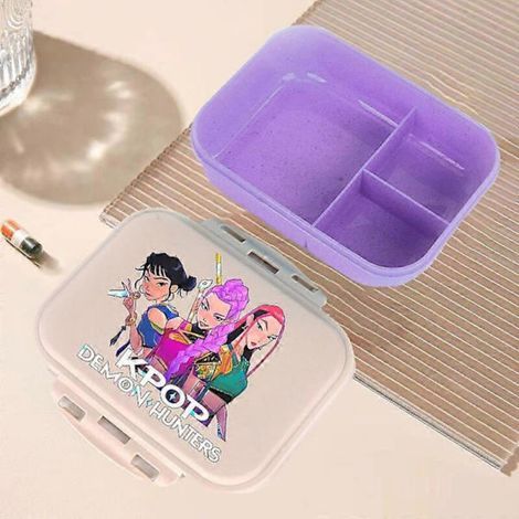 Boîte à lunch Bento Kawaii K-Pop Chasseurs de Démons pour enfants - Grande capacité de rangement. cadeau LMNT25