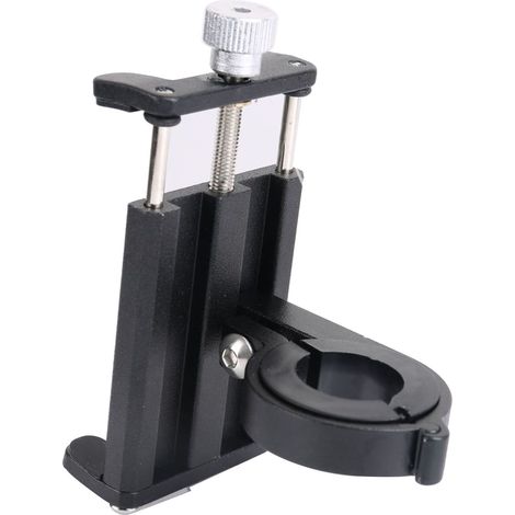Support téléphone vélo réglable, fixation guidon universelle pour moto et VTT, navigation GPS, compatible large. (1/5)