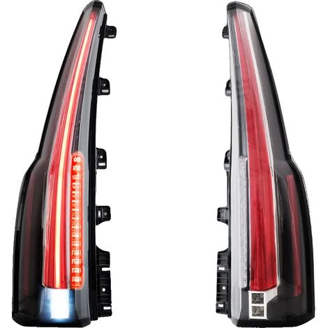 Gruppo ottico posteriore, illuminazione a LED, compatibile con Chevrolet Tahoe e Suburban, trasparente (1/2)