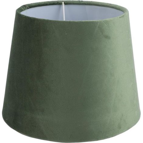 Abat-Jour Ovale - Tissu Vert - Compatible E27 E14 - Pour Lampe À Poser Lampadaire Suspension - 1 Pièce (1/5)