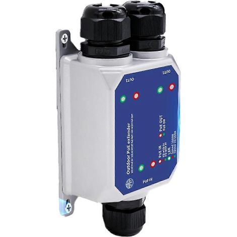 Wasserdichter 3-Port-Gigabit-PoE-Repeater (IP67) für den Außenbereich, 1 bis 2 Ports, 1000 m Reichweite, IEEE 802.3af/AT/BT, Plug & Play, 48 V, 120 W (1/5)