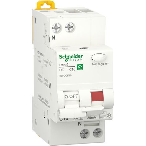 Resi9 XP - disjoncteur différentiel - 1P+N - 10A - 30mA - courbe C - type Fsi