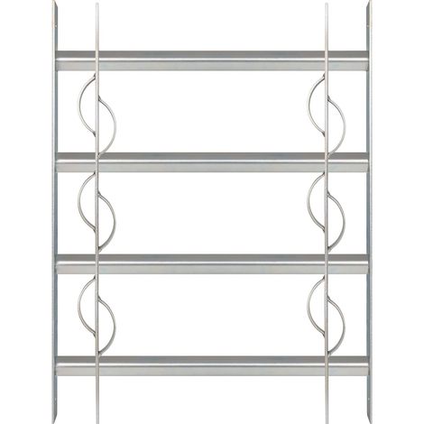 Alberts 563646 Griglia per finestre Secorino Style, estendibile per finestre esterne, griglia antieffrazione, griglia antieffrazione, zincata blu, 600 x 500-650 mm (1/4)