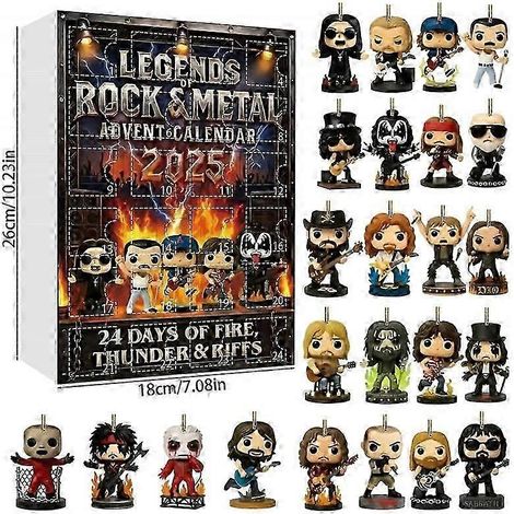 Calendrier de l'Avent Rock & Metal Légendes 2025 - Pendentif Boîte Surprise (1/5)