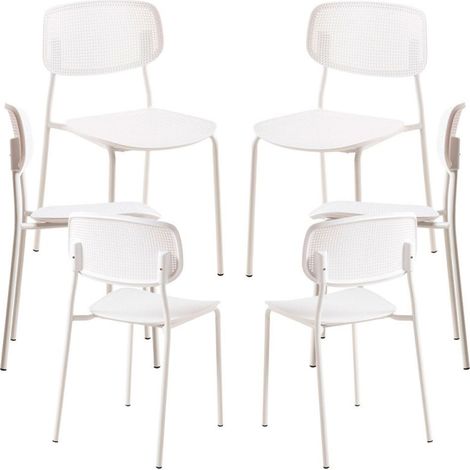 Packs Sillas Comedor - Pack 6 Sillas Piki - Blanco (1/5)