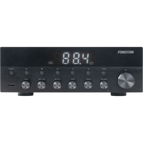 Amplificatore stereo Bluetooth, USB/MP3, Radio FM, Hifi 15+15w RMS Fonestar As-1515