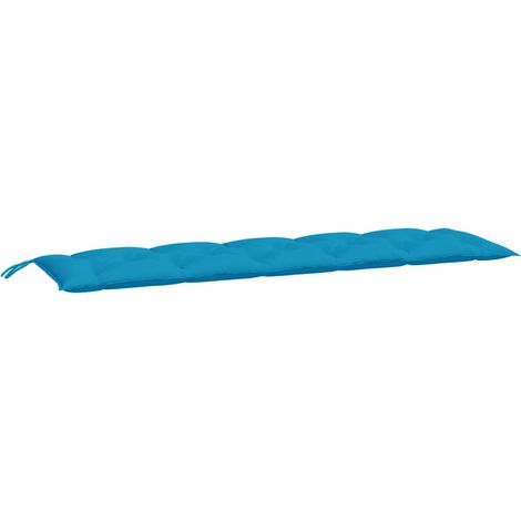 Cuscino per Panca Azzurro 180x50x7 cm in Tessuto Oxford vidaXL