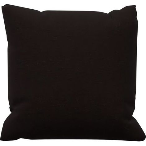 Filiyano-Coussin en coton 40x40 cm PANAMA noir, par Soleil d'Ocre Noir