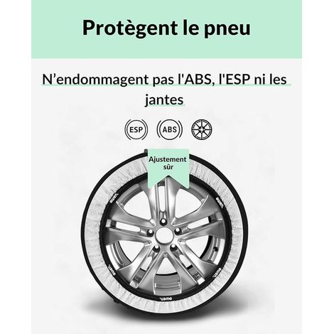 chaînes à neige textiles XS-XXL Tissu 3D pour traction sur neige et glace Protection Montage en (L) (1/2)