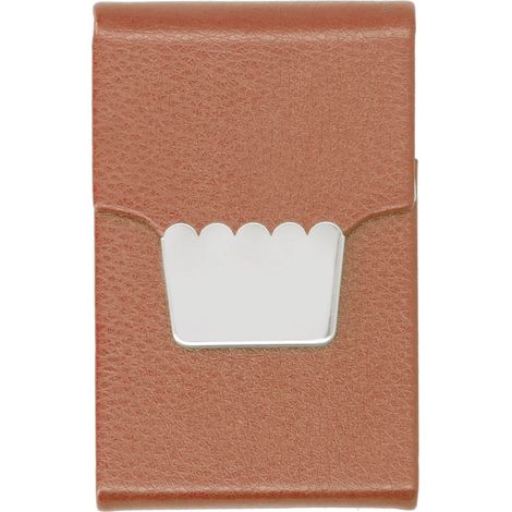 Porte-cartes de visite Étui à cigarettes en acier inoxydable Porte-cartes de crédit Organisateur Abricot 059 (1/5)