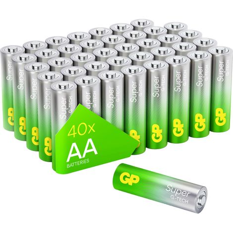 GP Super Mignon (AA)-Batterie Alkali-Mangan 1.5 V 40 St. (1/5)