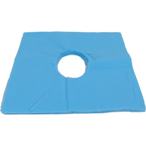 Lot de 100 housses d'appui-tête jetables, perforées, respirantes et absorbantes, pour salons de beauté (bleu). (1/5)