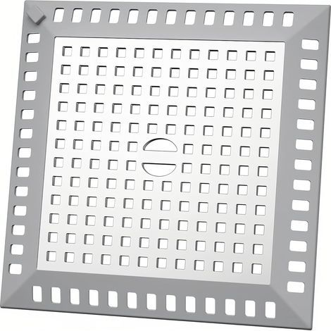 Duschhaarfänger 12,3 x 12,3 cm, Duschhaarfilter gegen Haare, geeignet für Badezimmer- und Küchenabflüsse, um Verstopfungen der Abflussrohre zu verhindern (1/5)