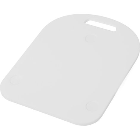 Plateau coulissant blanc acrylique ABS pour plan de travail cuisine TM5 TM6 36x28cm accessoire glissant appareil électroménager lot 1 avec chiffon (1/5)