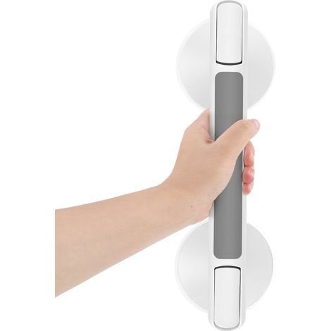 Jiubiaz 1 pezzo Maniglia a ventosa, per bagno Barre di sostegno per doccia Forte presa per disabili, anziani, feriti, sicurezza maniglia doccia Supporto fino a 110 kg senza forature e rimovibile