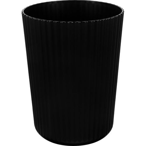 Petite Poubelle Noire en Abs 1,5 Gallon Réutilisable et Pratique pour Chambre à Coucher ou Bureau à Domicile (1/5)