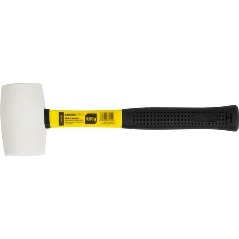 Hammer Strend Pro HM212 450 g, Gummihammer, WhiteHead, PVC Griff, TPR, Stiellänge 310mm