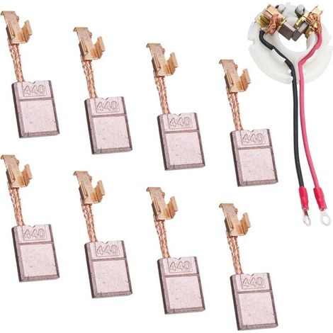 Kohlebürsten für Makita CB440 Motor, 8 Stück, 18V/14,4V für Makita 18V Akkuschrauber, 18V/14,4V Kohlebürsten für DTD146, DHP456, DHP458, BDF446 Motoren, für Werkzeuge (13x10x3mm) (1/5)