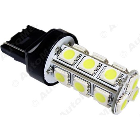 Car 7440 5050-18 LED brake light T20, car LED turn signal light (white) (1/4)