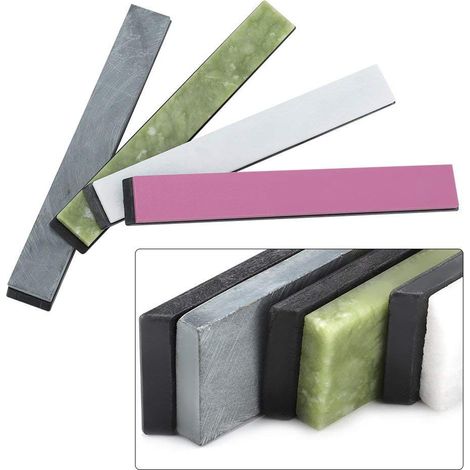 4er-Set Schleifsteine – Körnung 3000/5000/8000/10000 – rutschfeste Silikonbasis – für Messer und Scheren – Walfront