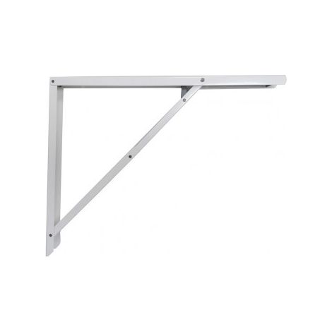 Escuadra de ángulo Fepre Blanco Acero 40 x 52 cm Plegable Abatible