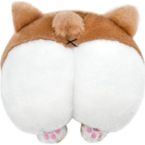 Nackenkissen Corgi Butt Plüsch Baumwolle Auto Bürostuhl Reise Deko Geschenk (1/5)