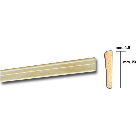 25PZ CORNICE PER PARATI 4,5X23 BAROCCO 200 CM FRASSINO (1/2)