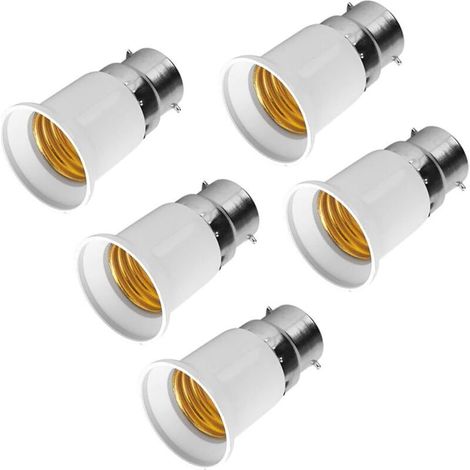 5Pcs E27 vers B22 Adaptateur de Douille. Support Lampe à LED Convertisseur de Base Ampoule Douille Adaptateur Convertisseur Supports de Lampe pour Ampoules LED et Ampoules à Incandescence (1/5)