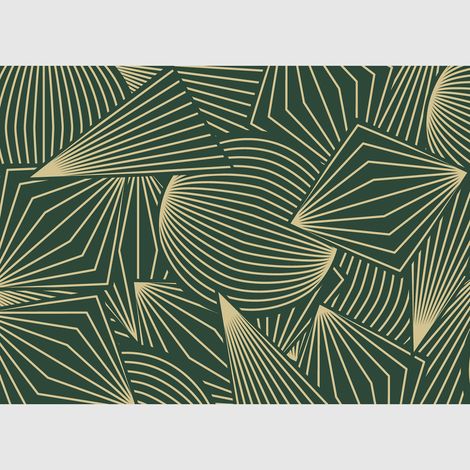Papier peint intissé - Figures dorées - 375x270 cm (1/5)