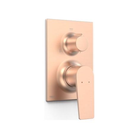 Pièce apparente pour boîtier encastré Rapid‑box 3 voies Project Or Rose Mat 24K - TRES 22127310OPM