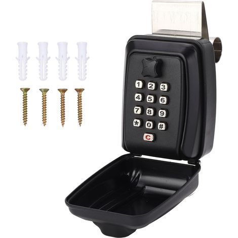 Zinc Alloy Window-Mounted Car Key Security Box – Waterproof, Rustproof, Easy to Install (1/5)