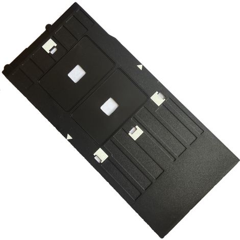 PVC-Kartenfachhalter, geeignet für Epson R210 230 Drucker, schwarzes Push-Pull-Kartenfach, 1:2-Konfiguration. (1/4)